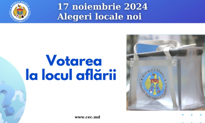 Alegătorii din localitățile unde vor avea loc alegeri locale noi pe 17 noiembrie, pot solicita votarea la locul aflării