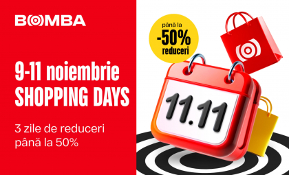 Bomba: 11.11 promoții globale: 3 zile de reduceri de pe 9 până pe 11 noiembrie Bomba: 11.11 promoții globale: 3 zile de reduceri de pe 9 până pe 11 noiembrie
