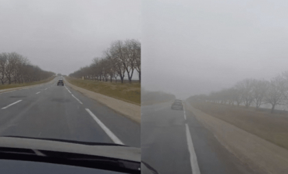 Iarna ne dă semne că e pe drum. Primii fulgi de zăpadă au căzut în raionul Rîșcani - VIDEO