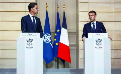 „Nicio decizie asupra Ucrainei fără ucraineni, nici asupra Europei fără europeni”. Macron şi Rutte, apeluri la cooperare transatlantică după revenirea lui Trump „Nicio decizie asupra Ucrainei fără ucraineni, nici asupra Europei fără europeni”. Macron şi Rutte, apeluri la cooperare transatlantică după revenirea lui Trump