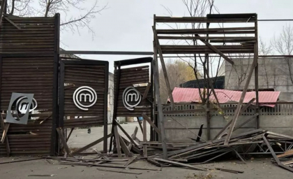 Platourile în care se filmează MasterChef, la Kiev, au fost distruse de un atac rusesc cu drone. Noul sezon a fost amânat - FOTO