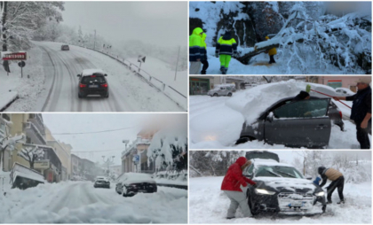 Ninsorile și viscolul puternic au creat haos în nordul Italiei. În unele zone, maşinile au fost acoperite complet de zăpadă