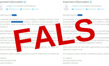 SFS îndeamnă cetățenii ca să fie atenți la orice informație primită pe poșta electronică, după ce poliția a anunțat că mai multe persoane au primit mesaje de la escroci din numele autorităților SFS îndeamnă cetățenii ca să fie atenți la orice informație primită pe poșta electronică, după ce poliția a anunțat că mai multe persoane au primit mesaje de la escroci din numele autorităților