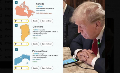 Postarea fiului lui Trump, Eric, despre cumpărarea altor țări de pe Amazon, a devenit virală. „Ne-am întors!”
Postarea fiului lui Trump, Eric, despre cumpărarea altor țări de pe Amazon, a devenit virală. „Ne-am întors!”