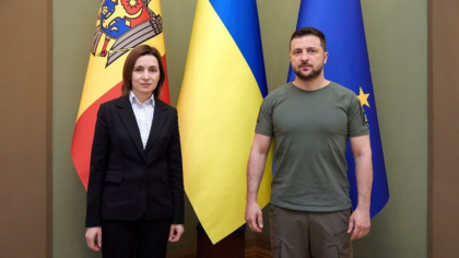 Maia Sandu a discutat cu Volodimir Zelenski despre situația din regiunea transnistreană: „Am convenit să identificăm soluții comune pentru a preveni agravarea crizei umanitare”

