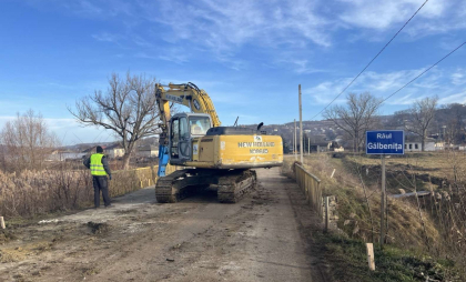 Podul din localitatea Buțeni intră în reparație. Valoarea lucrărilor - de peste 12 milioane de lei - FOTO