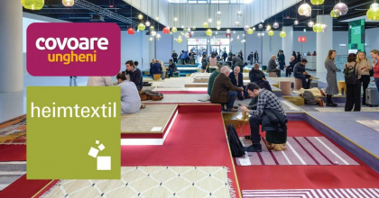 Covoare moldovenești, recunoscute drept tendințele anului 2025 la cea mai mare expoziție de textile din lume, de la Frankfurt
