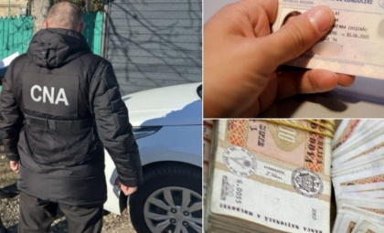 Un bărbat din Hînceșt - reținut pentru 72 de ore, după ce a luat mită pentru a ajuta un alt bărbat să obțină mai ușor permisul de conducere. Câți bani a cerut
Un bărbat din Hînceșt - reținut pentru 72 de ore, după ce a luat mită pentru a ajuta un alt bărbat să obțină mai ușor permisul de conducere. Câți bani a cerut