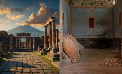 „Descoperirea secolului” în Pompeii arată cum trăiau bogații orașului antic și ce făceau înainte să fie uciși de erupția Vezuviului -  FOTO/VIDEO