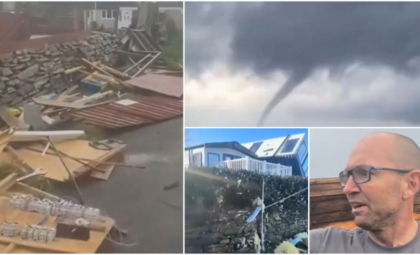 Furtuna Eowyn face ravagii în Marea Britanie. O tornadă a măturat, în doar câteva minute, comitatul Cornwall: "Totul s-a întunecat brusc" - FOTO