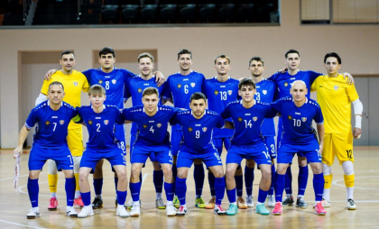 Victorie pentru naționala de futsal a Moldovei. Tricolorii au învins Turcia cu 4 la 3 - FOTO