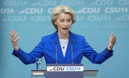 Reacţia Ursulei von der Leyen după tarifele de 25% pentru oţel şi aluminiu impuse de Trump. "UE va acţiona pentru a-şi proteja interesele economice" Reacţia Ursulei von der Leyen după tarifele de 25% pentru oţel şi aluminiu impuse de Trump. "UE va acţiona pentru a-şi proteja interesele economice"