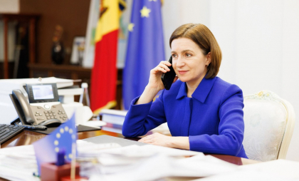 Maia Sandu a vorbit la telefon cu președintele interimar al României, Ilie Bolojan: „Am convenit să ducem mai departe proiectele menite să consolideze legăturile noastre”