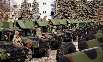 Armata Națională a recepționat 29 de vehicule blindate HMMWV din partea SUA. Nosatîi: „Acest lot reprezintă un exemplu elocvent al cooperării eficiente” - FOTO