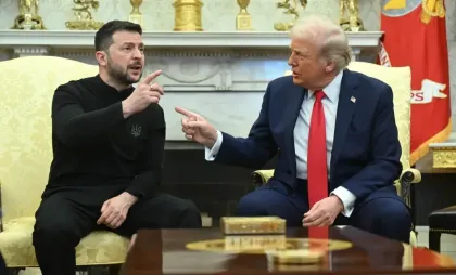 Replicile tensionate de la Casa Albă au aruncat în aer acordul cu Ucraina. Trump a transmis că Zelenski se poate întoarce „când e pregătit de pace”. Liderul de la Kiev, atacat minute în șir de Trump și Vance - FOTO/VIDEO Replicile tensionate de la Casa Albă au aruncat în aer acordul cu Ucraina. Trump a transmis că Zelenski se poate întoarce „când e pregătit de pace”. Liderul de la Kiev, atacat minute în șir de Trump și Vance - FOTO/VIDEO