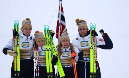 Schi nordic: Norvegia, medaliată cu aur în proba de combinată nordică pe echipe mixte la Mondiale Schi nordic: Norvegia, medaliată cu aur în proba de combinată nordică pe echipe mixte la Mondiale