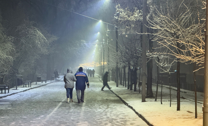 A nins ca în povești la Chișinău, în prima zi de primăvară. Imagini surprinse pe străzile capitalei - FOTO 