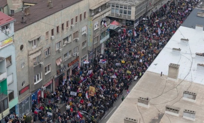 Un nou protest masiv în Serbia, la exact patru luni de la tragedia din Novi Sad - VIDEO Un nou protest masiv în Serbia, la exact patru luni de la tragedia din Novi Sad - VIDEO