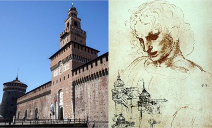 Tuneluri misterioase schițate de Leonardo da Vinci, găsite sub un castel medieval Tuneluri misterioase schițate de Leonardo da Vinci, găsite sub un castel medieval