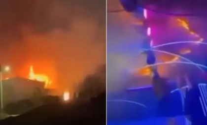 Atenție, imagini cu impact emoțional. Momentul incendiului din clubul din Macedonia de Nord. Cel puțin 50 de oameni au murit - VIDEO