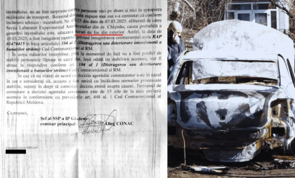 Mașina de serviciu a primăriței din Cobani, ,,probabil” incendiată „din surse de foc din exterior”. Poliția nu are suspecți/ DOC Mașina de serviciu a primăriței din Cobani, ,,probabil” incendiată „din surse de foc din exterior”. Poliția nu are suspecți/ DOC