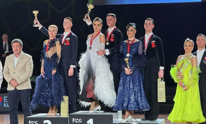Cuplul moldovean Alexey Gluhov și Anastasia Glazunova au câștigat titlul de campioni europeni la dans sportiv în Spania