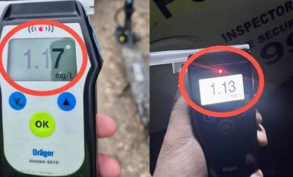 Mai mulți conducători de vehicule au fost prinși de poliție, în timp ce conduceau bicicleta, trotineta sau căruța, în stare de ebrietate. Un biciclist a depășit norma de alcool de peste 7 ori 