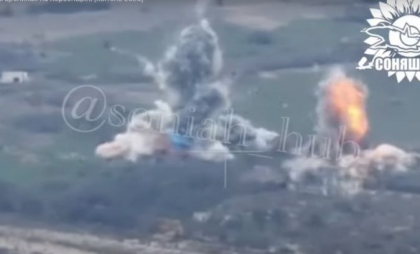 Un avion de vânătoare ucrainean MiG-29 a distrus un centru de comandă rusesc din regiunea Herson, folosind două bombe franceze AASM HAMMER - VIDEO Un avion de vânătoare ucrainean MiG-29 a distrus un centru de comandă rusesc din regiunea Herson, folosind două bombe franceze AASM HAMMER - VIDEO