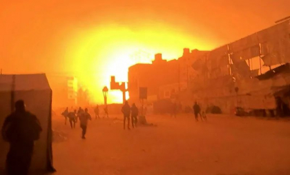 Două rachete israeliene au lovit un spital din Gaza. Momentul în care pacienții au fost evacuați, filmat - VIDEO
