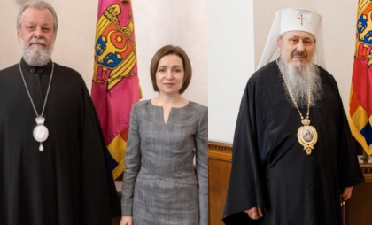 Mesaj de pace și solidaritate în ajunul Paștelui: Președintele Maia Sandu s-a întâlnit cu liderii celor două Mitropolii 