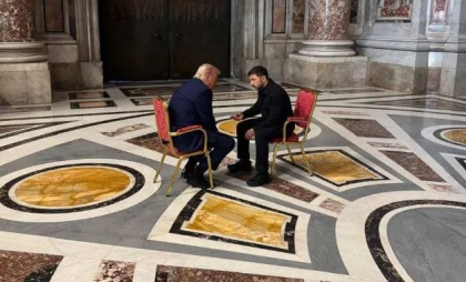 Imagini de la întâlnirea Trump-Zelenski de la Vatican. „A fost o discuție productivă”, a spus Casa Albă
