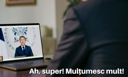 Emmanuel Macron și Nicușor Dan, dialog în franceză despre „fraternitatea dintre țările noastre”. „Mulțumesc, apropo, că vorbiți franceză” - VIDEO Emmanuel Macron și Nicușor Dan, dialog în franceză despre „fraternitatea dintre țările noastre”. „Mulțumesc, apropo, că vorbiți franceză” - VIDEO