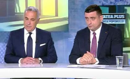 Însoțit de Simion, Georgescu la Realitatea TV: Îmi asum public poziția de prim-ministru. Georgescu: „Singurul partener diplomatic și economic e SUA”. A spus că vrea relații cu „China și Rusia”. „Europa e șah mat” - VIDEO