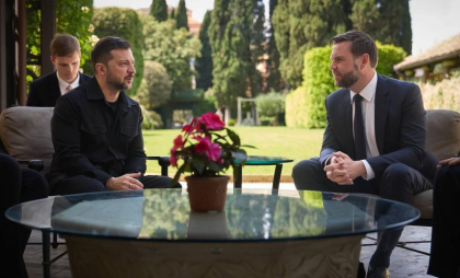 Volodimir Zelenski, după întâlnirea cu vicepreședintele SUA, JD Vance, la Roma: „Ucraina este pregătită pentru o diplomație reală”