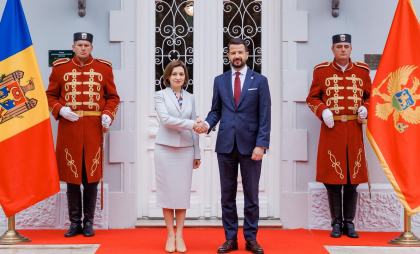 Maia Sandu, în vizită oficială în Muntenegru: „Moldova și Muntenegru merg pe același drum - drumul spre Uniunea Europeană” - FOTO