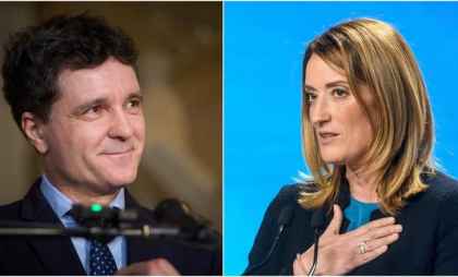 Prima întâlnire a lui Nicușor Dan cu președinta PE Roberta Metsola. „Împreună pentru Europa. Împreună pentru România” - FOTO