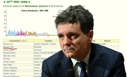 Nicușor Dan, 2 ani a fost cel mai bun matematician din lume. Cu el în echipă, România a învins Rusia
Nicușor Dan, 2 ani a fost cel mai bun matematician din lume. Cu el în echipă, România a învins Rusia