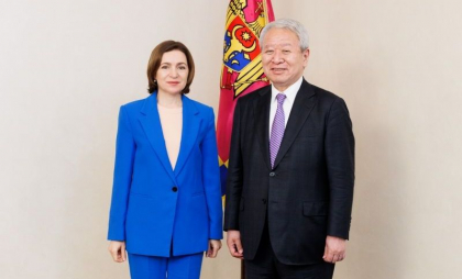 Maia Sandu, la discuții cu președintele Agenției de Cooperare Internațională a Japoniei, Tanaka Akihiko, aflat într-o vizită la Chișinău: „O cooperare importantă în domenii precum sănătatea, agricultura, educația și eficiența energetică”
