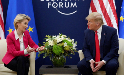 UE este pregătită pentru discuţii comerciale rapide cu SUA. Ursula von der Leyen anunţă că a discutat cu Donald Trump UE este pregătită pentru discuţii comerciale rapide cu SUA. Ursula von der Leyen anunţă că a discutat cu Donald Trump
