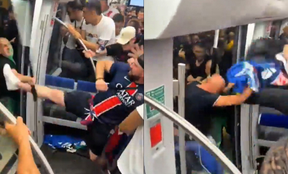 Fanii echipei PSG, agresaţi în Munchen înainte de finala Ligii Campionilor - VIDEO Fanii echipei PSG, agresaţi în Munchen înainte de finala Ligii Campionilor - VIDEO