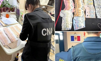 Sinteza CNA: Peste 80 de percheziții la sanatoriul din Vadul lui Vodă, Vama Leușeni și la un inspectorat de poliție. Au fost ridicate peste 1,5 milioane de lei Sinteza CNA: Peste 80 de percheziții la sanatoriul din Vadul lui Vodă, Vama Leușeni și la un inspectorat de poliție. Au fost ridicate peste 1,5 milioane de lei