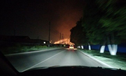 O fabrică de azot aflată la 200 de kilometri sud de Moscova, în flăcări după un atac cu dronă al Ucrainei - VIDEO O fabrică de azot aflată la 200 de kilometri sud de Moscova, în flăcări după un atac cu dronă al Ucrainei - VIDEO