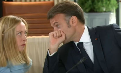 Reacția virală a Giorgiei Meloni într-o discuție secretă cu Macron la summitul G7 din Canada - VIDEO Reacția virală a Giorgiei Meloni într-o discuție secretă cu Macron la summitul G7 din Canada - VIDEO