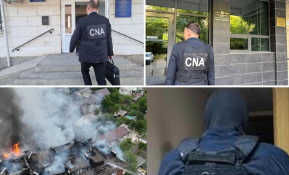 Percheziții la câteva instituții publice, printre care și primăria Durlești, într-un dosar pe fapte de abuz legat de darea în exploatare a blocului afectat de incendiu în luna mai