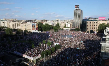Un nou protest masiv la Belgrad. „Instituțiile au fost uzurpate și există multă corupție” - VIDEO Un nou protest masiv la Belgrad. „Instituțiile au fost uzurpate și există multă corupție” - VIDEO