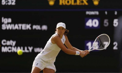 Tenis: Iga Swiatek, victorioasă în turul al doilea la turneul de la Wimbledon