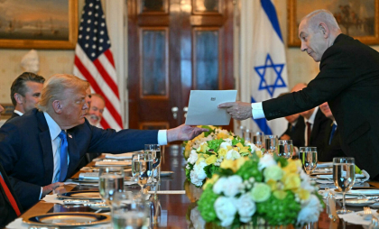 Donald Trump și Benjamin Netanyahu s-au întâlnit din nou la Casa Albă pentru discuţii privind Gaza
