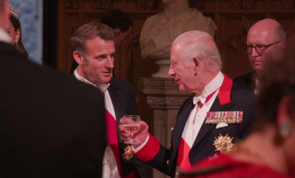 Ce și-au transmis Macron și Regele Charles, față în față, la banchetul de la Palatul Windsor: „Suntem de neoprit”
Ce și-au transmis Macron și Regele Charles, față în față, la banchetul de la Palatul Windsor: „Suntem de neoprit”