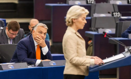 Înaintea votului de joi, Viktor Orban o amenință pe Ursula von der Leyen cu „o zi turbulentă” și îi transmite un mesaj tranșant. Ce imagine a postat
Înaintea votului de joi, Viktor Orban o amenință pe Ursula von der Leyen cu „o zi turbulentă” și îi transmite un mesaj tranșant. Ce imagine a postat