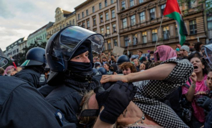 Manifestații pro-palestiniene la Berlin: 17 poliţişti au fost răniţi, s-au operat zeci de arestări
